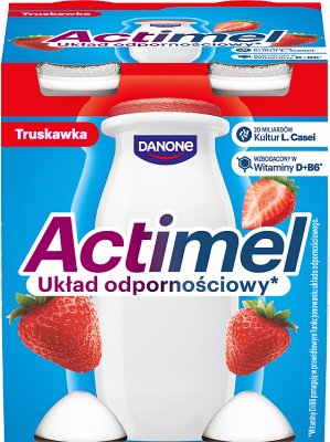 Actimel - strawberry yogurt strengthening immunity