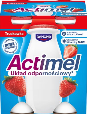 Actimel - yogur de fresa fortalecimiento de la inmunidad