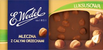 Wedel Luksusowa czekolada z całymi orzechami 100g