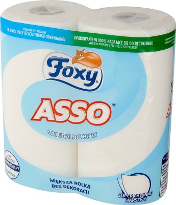Foxy Asso ręczniki kuchenne papierowe białe