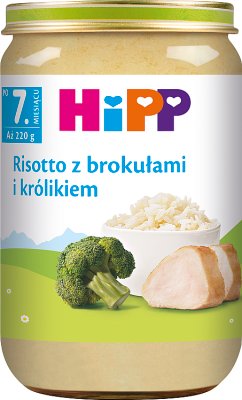 HiPP Risotto z brokułami i królikiem