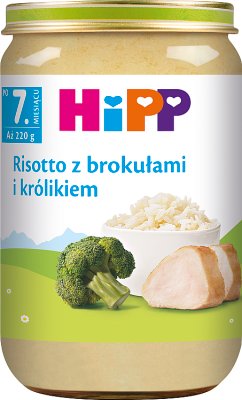 HiPP Risotto z brokułami i królikiem 