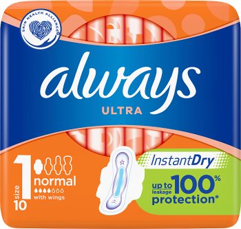 ultra sanitary dri plus 4 drops , Normal Plus - 10