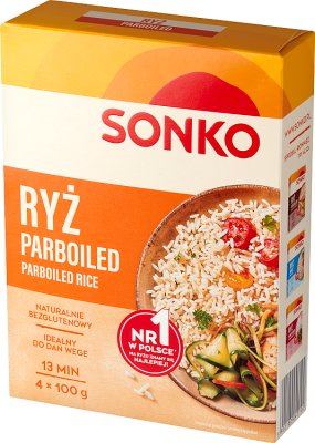 Parboiled-Reis 4 Beutel mit 100g