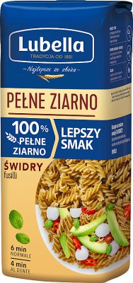 Pasta Lubella Świdry (fusilli) 100% Integral