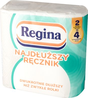 Regina Najdłuższa Rolka 2=4 białe ręczniki papierowe