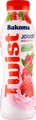 torsion framboise boisson au yogourt