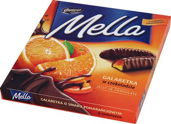 Mella Jutrzenka galaretka w czekoladzie  Pomarańcza