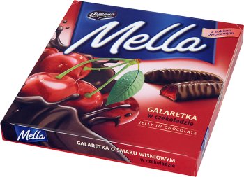 Mella Jutrzenka galaretka w czekoladzie  Wiśnia