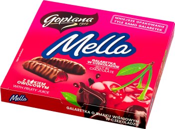 Mella Jutrzenka galaretka w czekoladzie  Wiśnia