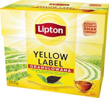 yellow label black tea granulated