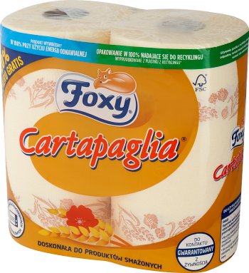 Foxy Cartapaglia super chłonne ręczniki doskonałe do produktów smażonych