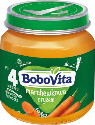 Soupe de carottes avec du riz