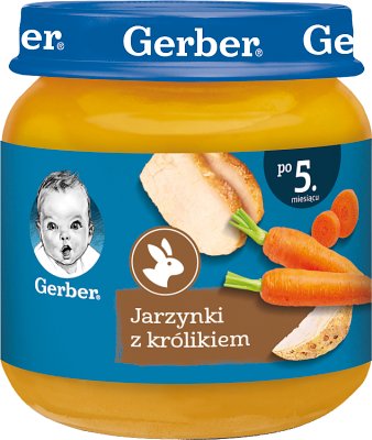 Gerber obiadek delikatne jarzynki z królikiem