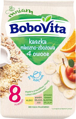 BoboVita kaszka mleczno-zbożowa 4 owoce