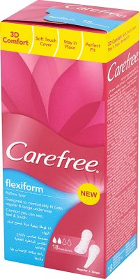 Carefree Flexiform Fresh wkładki higieniczne 18 sztuk