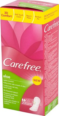 Carefree Aloe wkładki higieniczne 20 sztuk