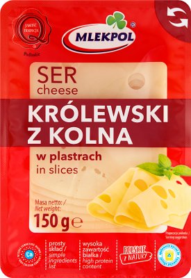 Royal from Kolno hard cheese hermetically packaged