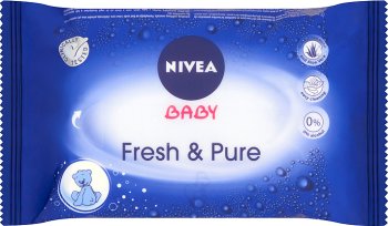 Nivea Baby chusteczki z balsamem dla niemowląt Pure