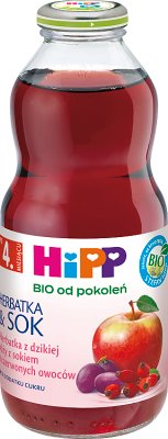 HiPP Herbatka z dzikiej róży z sokiem z czerwonych owoców BIO