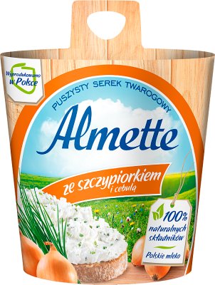 , Альметте сливочный сыр с луком и луком