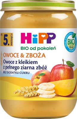 HiPP Fruit с цельнозерновой кашей BIO