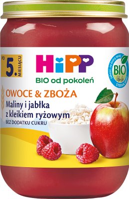 HiPP Raspberries and apples with BIO rice gruel