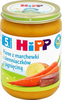 HiPP puree z marchewki i ziemniaczków z jagnięciną BIO