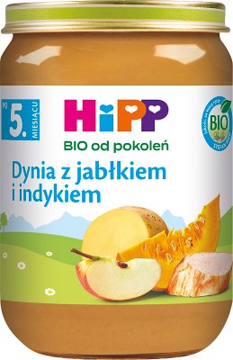 HiPP Pumpkin with apple and turkey BIO