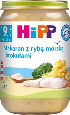 HiPP Makaron z rybą morską i brokułami,