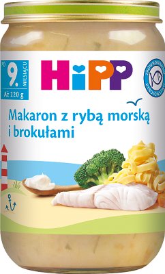 HiPP Makaron z rybą morską i brokułami