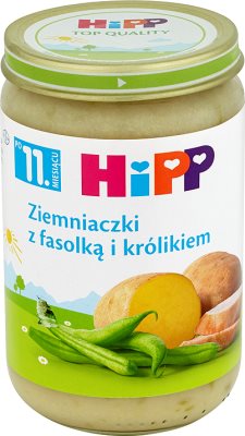 HiPP ziemniaczki z fasolką i królikiem