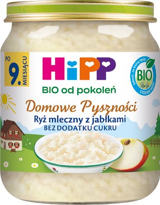 HiPP BIO od pokoleń, Ryż mleczny z jabłkami 