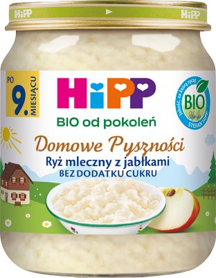 HiPP BIO od pokoleń, Ryż mleczny z jabłkami