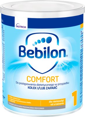 Bebilon Comfort 1 Żywność specjalnego przeznaczenia medycznego w przypadku kolek i/lub zaparć