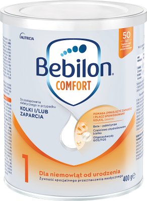 Bebilon Comfort 1 Żywność specjalnego przeznaczenia medycznego w przypadku kolek i/lub zaparć