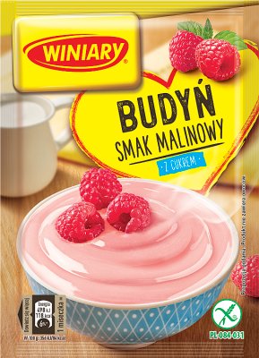 Winiary Raspberry pudding with sugar