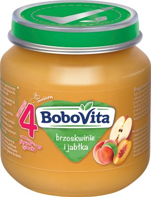 BoboVita deserek brzoskwinie i jabłka