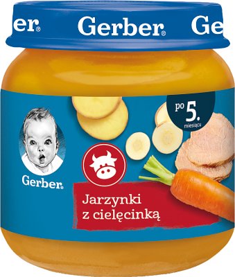 Gerber obiadek smakowite jarzynki z cielęciną