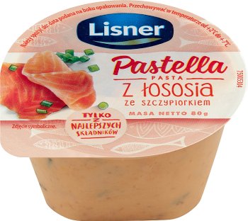 Lisner Pastella pasta kanapkowa z łososia ze szczypiorkiem