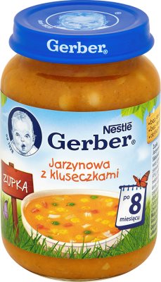 Gerber zupka jarzynowa z kluseczkami