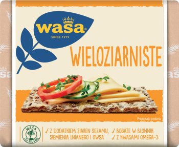 Wasa pieczywo chrupkie w 100% pełnoziarniste wieloziarniste