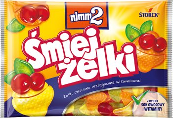 Laugh enriched with vitamins , fruit jellies