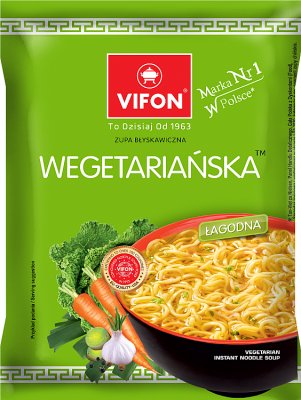 sopa instantánea vegetariano en polvo