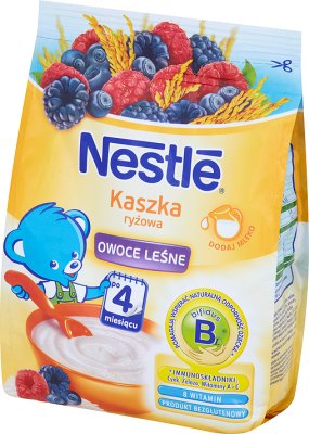 Nestle kaszka ryżowa z owocami leśnymi