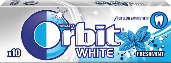 Orbit white gumy do żucia w drażetkach  fresh mint