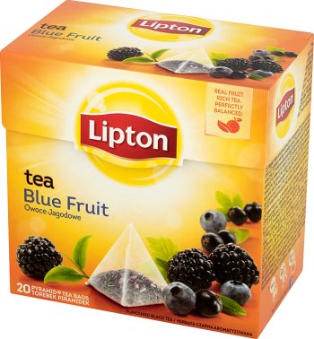 Lipton herbata czarna aromatyzowana Blue Fruit - jeżyna, jagoda, porzeczka