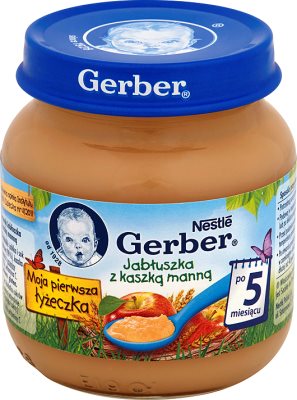 Gerber deser jabłuszka z kaszką manną