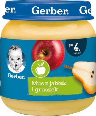 Gerber owoce  mus z jabłek i gruszek