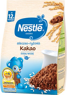 Nestle kaszka mleczno-ryżowa z kakao
